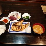 大衆料理　川治 - めだい照り焼き\860と鰹小刺し\220　計\1080(20-05)