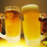 心人 - 飲み放題の 生ビール。 今日もキンキンに冷えてますョ！　　　　　2020.05.09