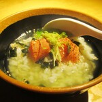 心人 - 〆の お茶漬け 炙り鱈子。　　　　　2020.05.09