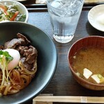 あかりカフェ - 阿波牛しぐれ丼1250円