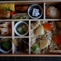 個室会席 北大路 銀座本店 - 筍ごはんと炊き合わせ弁当