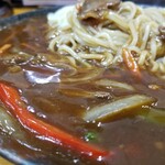 蘭州拉麺店 火焔山 - あんかけ・表情。