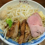 ラーメン　みなもと屋 - みなもと汁なし豚そば（特盛）