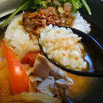 スパイスキッチン 倍音 - トムヤム&キーマルーカレー1100円税込