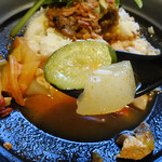 スパイスキッチン 倍音 - トムヤム&キーマルーカレー1100円税込