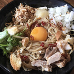 Menshin Yoshida - ガッツリ和え麺（大盛り、ニンニク有り）
