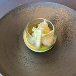 プレゼンテ スギ - 黒アワビとたけのこのフラン