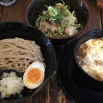 Menshin Yoshida - 超濃クリーミーつけ麺（大盛り） ＆ ミニ豚丼