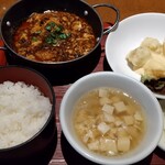 yaesufu-ron - Cセット 福龍麻婆豆腐、主菜A（海老イカ団子マヨネーズ)1,000円 ♪