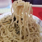 桃天花 - 坦々つけめん(並)の麺リフト