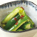 Spicy seared cucumber