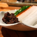 焼き鳥 とりら - 野菜スティック鶏そぼろ味噌