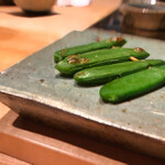 焼き鳥 とりら - スナップエンドウ