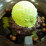 鎌倉甘露泉 - 豆かん三味アイスのせアップ