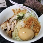塩そば専門店 桑ばら - 冷やし塩油そば＋味玉
