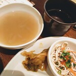 浜木綿 - スープ　ザーサイ　小鉢