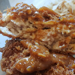 とんかつ ひのや - メンチかつ定食1000円税込