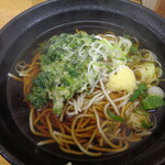 ふじ - 春菊天そば＋ショウガ