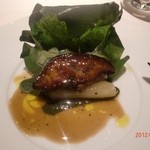 レストラン・セン - スペシャリテは柏の葉に包まれたフォアグラとホワイトアスパラでした！