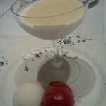 ビストロ ラ ベルポルト - ブラマンジェのアップ