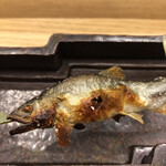 赤坂 菊乃井 - 昼懐石１２１００円（総額）。鮎塩焼き。一人２尾です。追加することも可能だそうです。小ぶりな鮎ですが、香り良く、とーっても美味しかったです（╹◡╹）（╹◡╹）