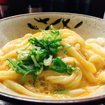 うどん工房 名麺堂 - 硬めの卵かけご飯の
うどんバージョンぽい(塩気よかった)