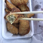 中井精肉店 - ギョウザ(揚)断面