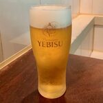 酔壱や - エビスの生ビール ¥550