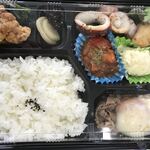 海鮮鉄板　やまおか食堂 - 日替わり弁当ごはん大盛り700円
