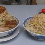 鶏とふじ - '12.5.19 醤油ふじ麺　大盛り　野菜本増し　