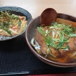 たけふく - カツうどんと木の葉丼