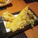 麓屋 - 料理写真:穴子と野菜の天麩羅