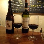 クオーレ・フォルテ - バルベーラ、師匠とお弟子さんのワインを飲み比べ。「素敵な人だよね」ってりゅうちゃんも会話参加☆してくださいましたぁ。