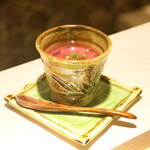 Chokotto Sushi Bettei - 茶碗蒸し柴漬け餡～春仕立て～。