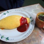 銀水食堂 - オムライス550円