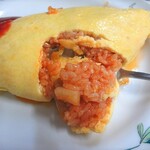 銀水食堂 - 中はチキンライス