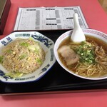 担担 - レタス炒飯＋小ラーメン850円税込