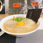 佐賀ラーメン いちげん。 - 玉子入りラーメン 干し海苔