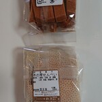 おせんの里 松屋 - 木の芽お煎餅、味噌スティック