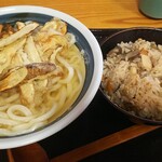 Teuchi Udon Mugino Megumi - (ランチ)季節のかやくご飯定食 800円