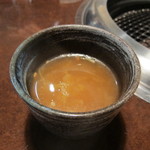 熟成焼肉 格之進TOKYO - コースのスープ