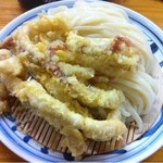 手打うどん はりや - 世界最高にうまいイカ天ざるうどん。これを食べずして、讃岐うどんは語れない。