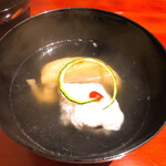 銀座 しのはら - 鱧と賀茂茄子の吸物
