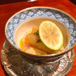 銀座 しのはら - ボタン海老と馬糞雲丹の酢飯混ぜご飯