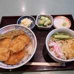 上むら - ハモ天丼セット