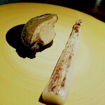 蒼 - コロポックル・赤井川村のホワイトアスパラガス　黒鮑の肝ソース