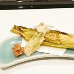 馬車道 大かわ - ヤングコーンとタラの芽