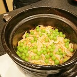 馬車道 大かわ - 桜エビとグリンピース