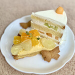 小さな菓子工房 ちょうのはね - メロン(二色)ショートケーキ、柑橘タルト、きび糖ちょうちょサブレ♡