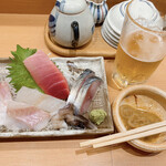 鮨 うみから - 旨いーーー。お通しのイカも、これ、山盛り食べたいわーーー。